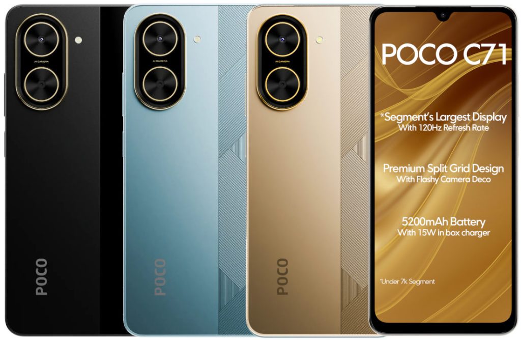 POCO C71 Budget Smartphone with 5200mAh Battery Launched: Price and Specifications