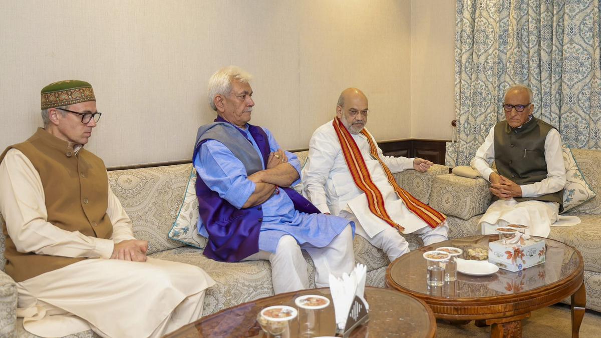 Amit Shah chairs review meeting on development projects in Jammu and Kashmir