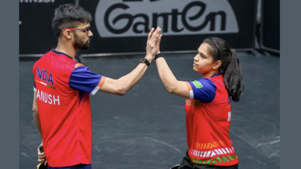 Manush Shah and Diya Chitale Make History as First Indian Pair to Reach WTT Grand Smash Mixed Doubles Semifinals