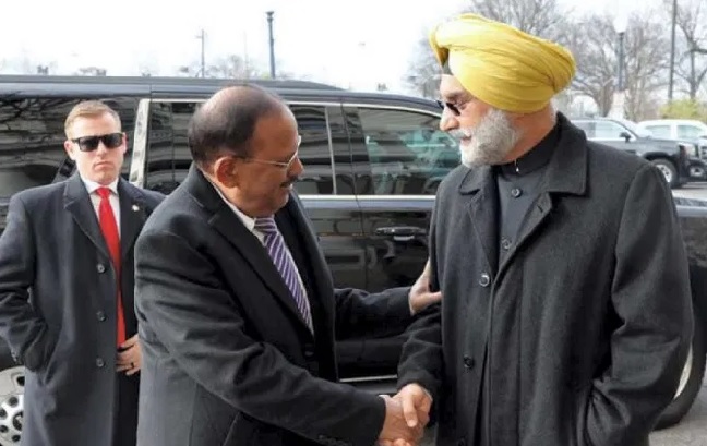 NSA Doval meets General Milley in US