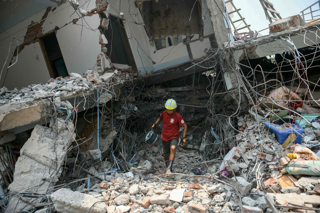 The man grieving the loss of 170 loved ones in Myanmar's earthquake